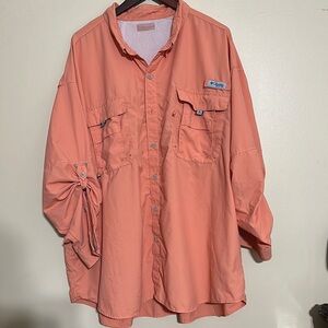 Columbia Coral Button-Up Shirt